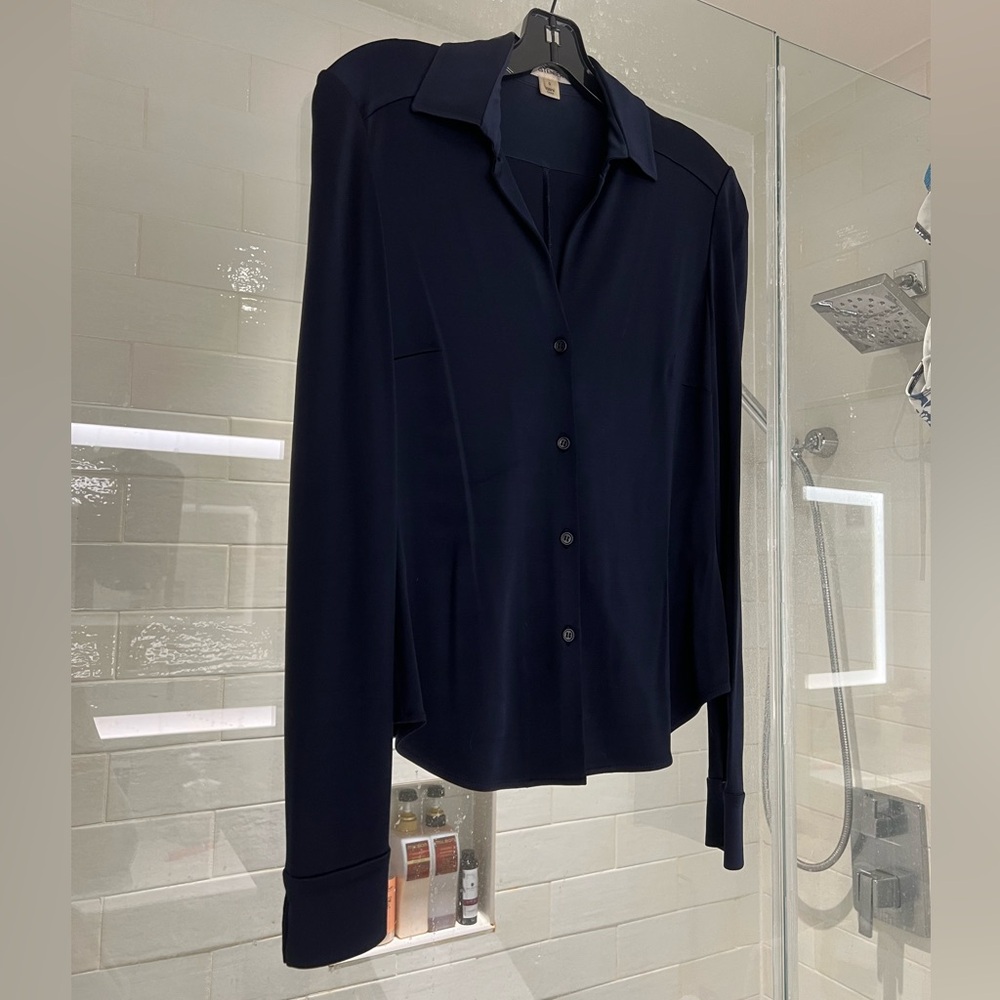 Diane Von Furstenberg Midnight Blue Blouse